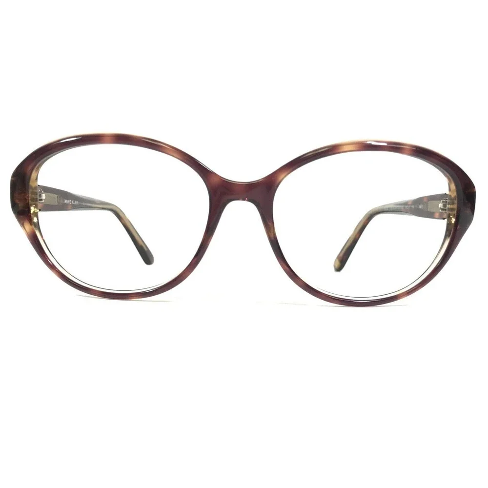 Anne Klein Eyeglasses Frames AK7030 206 MOCHA TORTOISE Round Full Rim 54-17-130